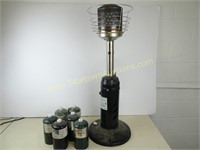 36" Tall Patio Heater with Cans of Propane - Cans
