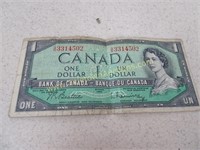 Canadian $1 Note from 1954