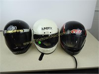 Three Motorcycle Helmets - Pre-owned - Not