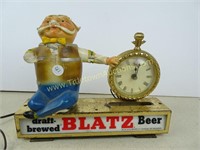 Blatz Beer Clock - Broken Switch - Damage to Guy