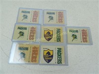 Lot of 7 1972 Packers Iron Ons