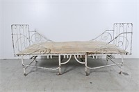 Antique 6ft French Iron Napping Bed