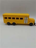 Pull Behind Wooden School Bus Toy