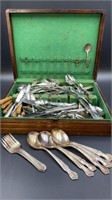 Stainless Steel Silverware and Chest