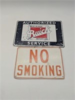 Buick & No Smoking Sign