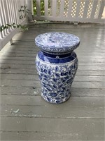 Asian porcelain garden seat 16”