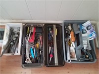 3 boxes of miscellaneous tools with tool box,