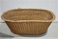 Large Willow Weave Basket - 38"l x 13"h x 23"w