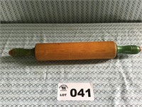 GREEN HANDLED ROLLING PIN