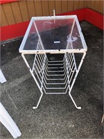 Wrought Iron Table with Plexiglas Top