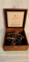 8" Henry Barrow Nautical Sextant Antique Brass