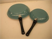 2 Frying Pans, Dented