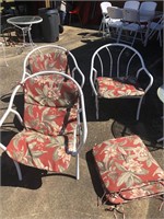 3 Patio Chairs with Cushions
