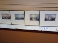 4 Venice framed art pictures