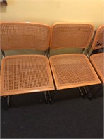 4 Vintage Cane Chairs