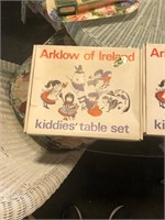 2 Arklow of Ireland Child's Dish Sets in Boxes