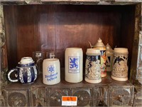 Vintage Beer Steins Collection