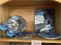 WOLF COLLECTOR PLATES, ORNAMENTS & BOOK