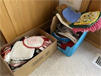 VINTAGE HAND STITCHED HOT PADS & MORE