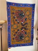 Folk Art Elephant Textile