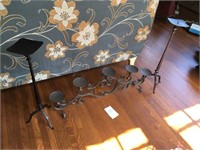 (3) Iron Candle Stands