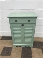 Wooden Painted Trash Can Holder