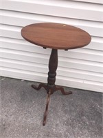 Cherry Tilt Top Candle Stand