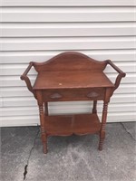 Softwood Wash Stand w/Open Spool Handle