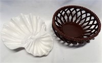 Loucarte Portugal Seashell Dish & Espana Basket