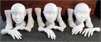 3 Sets Kay's P'tit Pierrot Life Size Ceramic Dolls
