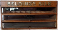 Antique Belding's Silk Spool Cabinet