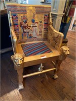 King Tutankhamen's Egyptian Throne Chair