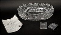 Waterford Crystal "Kennedy" Oval Centerpiece Bowl