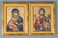 Gerold Porzellan W. German Christ & Madonna Art