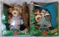 Coleco Furskin Bears Junie May & Lilac
