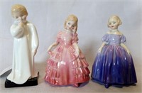 3 Royal Doulton Porcelain Figurines