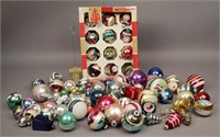 Vintage Assortment Glass Christmas Ornaments