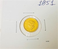 1851 $1 Dollar Gold Coin