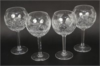 4 Waterford Crystal 8" Goblets