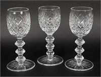 3 Waterford Crystal 8 1/2" Alana Goblets