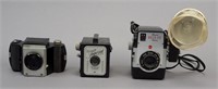 3 Assorted Vintage Cameras - Kodak - Herco