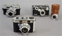 3 Vintage 35mm Cameras - Kodak - Argus