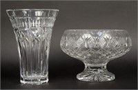 Crystal Vase and Bowl