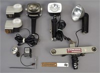 8 Assorted Vintage Camera Flashes
