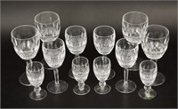 12 Assorted Waterford Crystal Colleen Glasses