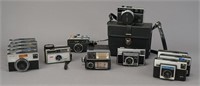 13 - 126 Film Cartridge Cameras & 2 Flashes