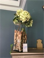 Vase / Flowers & Corks (17" T Vase)