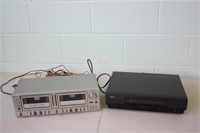 Fisher Double Tape Deck & RCA VHS
