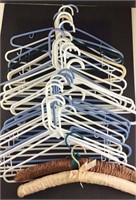 Lot of clothes hangers