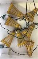 7 colorful bamboo lights